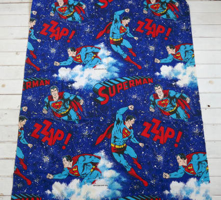 スーパーマン SUPERMAN アメコミ ヒーロー 70's ヴィンテージ 生地 ファブリック