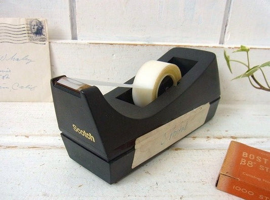 【Scotch】3M・スコッチ・黒色・ヴィンテージ・テープカッター/テープディスペンサー