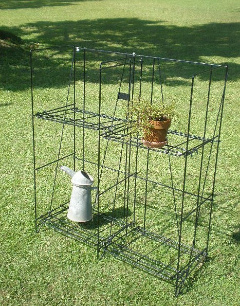 フォールディング・ヴィンテージ・2段シェルフ/飾り棚/店舗什器/USA