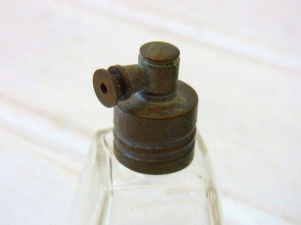 ガラス製の小さなアンティーク・アトマイザー/香水瓶/パヒュームボトル　USA
