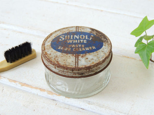 【SHINOLA】ハイヒール柄・アンカーホッキング社製・アンティーク・ガラス容器/ガラス瓶 USA