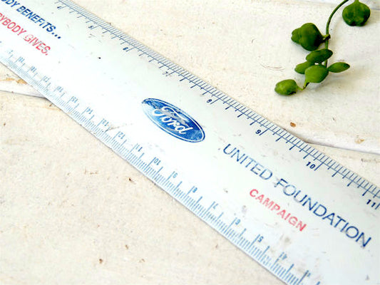 【US・Ford・フォード】アドバタイジング・ノベルティ・ヴィンテージ・ルーラー/物さし・工業系