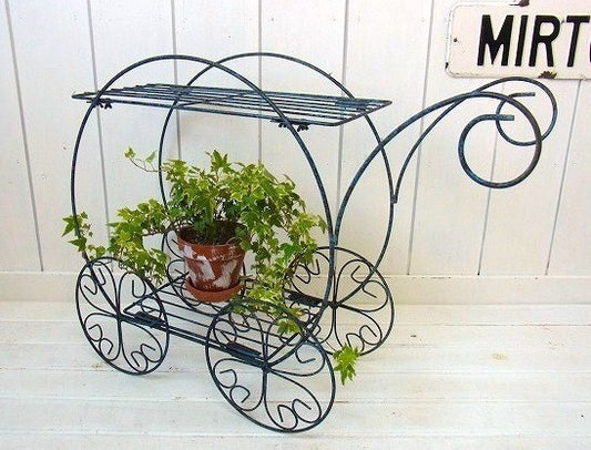 ガーデニング・アンティーク・ガーデンラック/ガーデンシェルフ/ワゴン/棚 USA