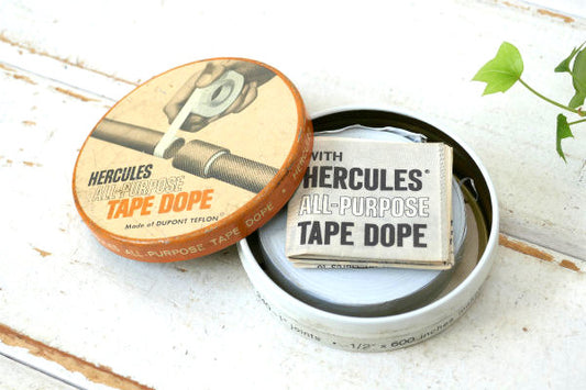 HERCULES TAPE DOPE シールテープ入り ヴィンテージ テープ缶 ティン缶 USA
