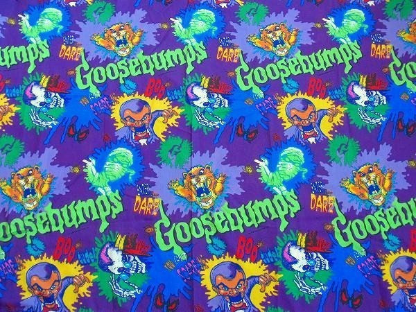 【Goosebumps】グースバンプス・ヴィンテージ・ユーズドシーツ(フラット) USA