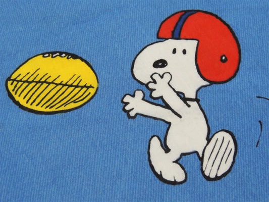 【スヌーピー】アメフト&サッカー&野球のスポーツ柄・ベビーサイズ・ユーズドシーツ(ボックスタイプ)