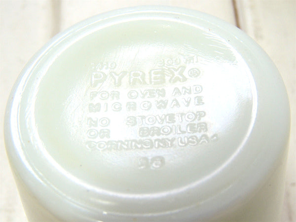 【PYREX】パイレックス・ウッドランド・ヴィンテージ・マグカップ・ミルクガラス・食器 USA