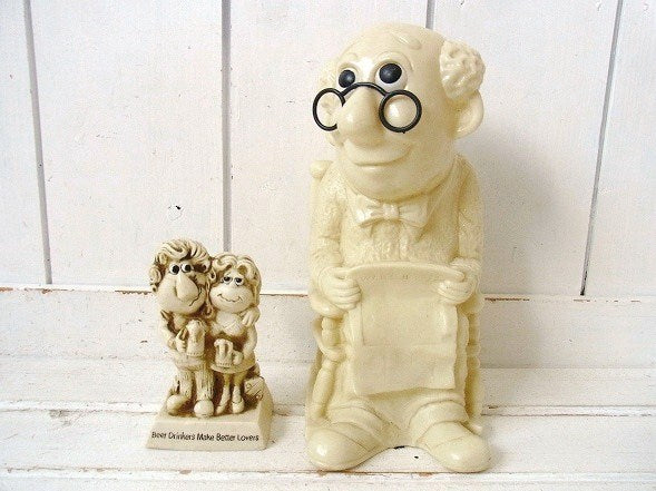 ウォール・ストリート・ジャーナル 新聞 ビッグサイズ 70’s USA ヴィンテージ メッセージドール 人形 眼鏡