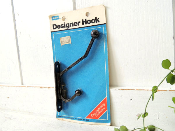 Designer Hook・デザイナーフック US NY ヴィンテージ・ハット コートフック DIY