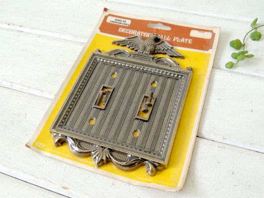 【アメリカン・イーグル・鷲・デザイン】ヴィンテージ・電気スイッチカバー・プレート・インテリア・建材