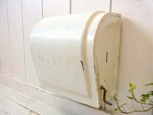 【SCOTT】スコット・白色のメタル製・ヴィンテージ・ペーパータオルホルダー USA