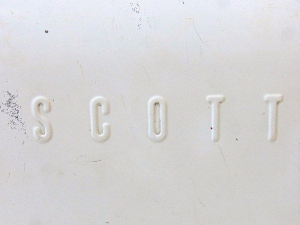 【SCOTT】スコット・白色のメタル製・ヴィンテージ・ペーパータオルホルダー USA