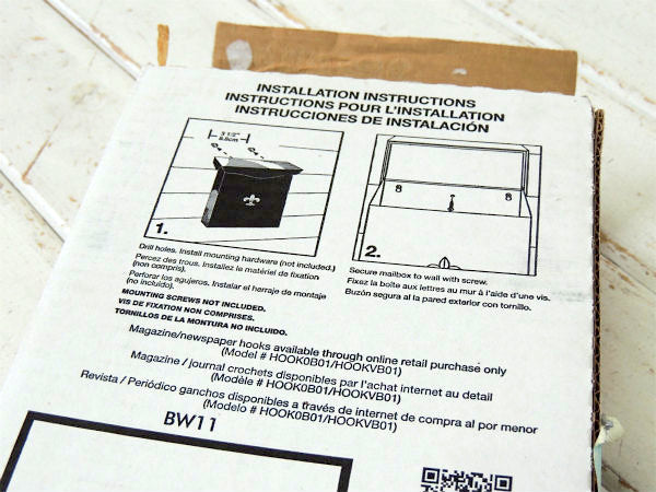 アメリカセレクト★新品未使用・フリーダリーモチーフ・黒色・メールボックス・郵便受け・ポスト USA