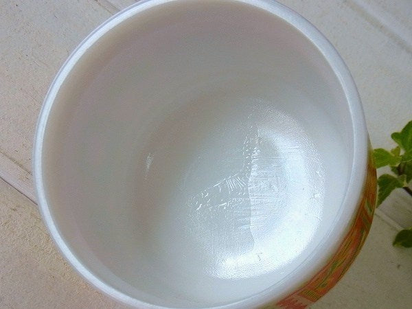 【AVON】エイボン・ミルクガラス製・花柄・ヴィンテージ・スープカップ/スープマグ USA