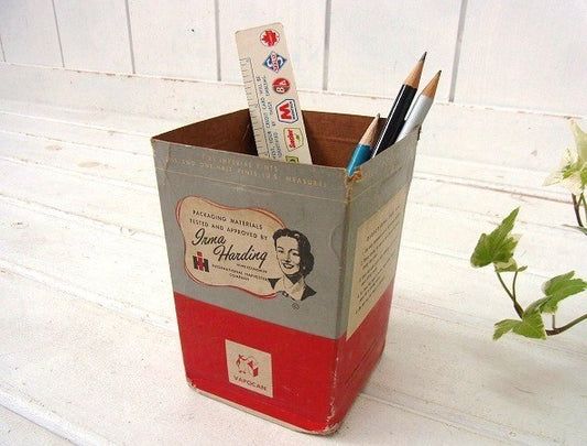 【VAPOCAN】デッドストック・紙製・50'sヴィンテージ・フリーザーコンテナ/保存容器