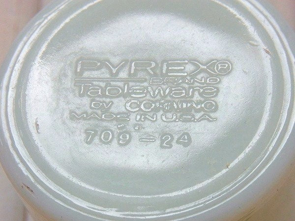 【PYREX】パイレックス・ローレル柄・マグカップ/ブルー