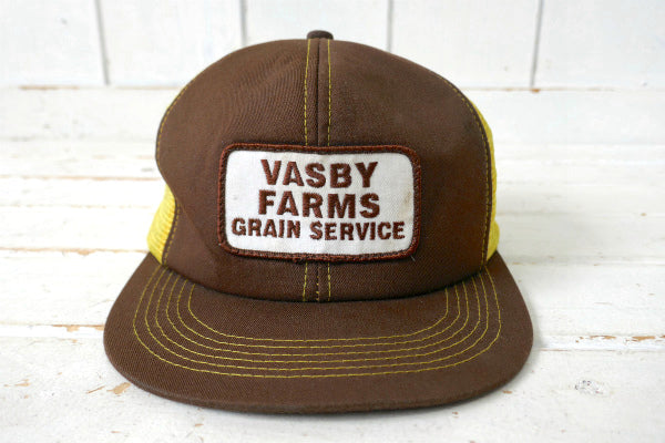【VASBY FARMS】アメリカンビンテージ・メッシュキャップ・トラッカーハット・USA・古着