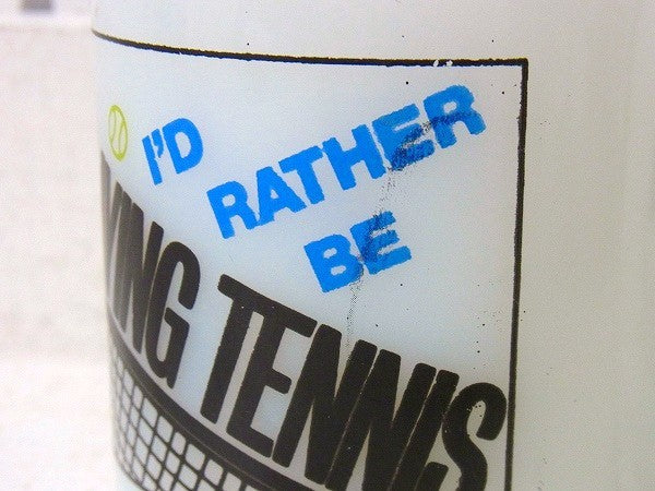 【グラスベイク】PLAYING TENNIS・テニス・ヴィンテージ・マグカップ・USA