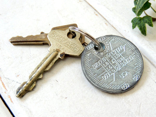 【TEAM MECHANI】プラグ用ツール・ヴィンテージ・測定工具・キーホルダー・鍵2本付き・USA