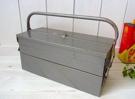 3段式の両開きヴィンテージ・ツールボックス/工具箱 USA