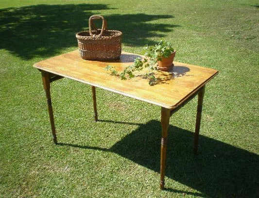 木製・アンティーク・折り畳み式・フォールディング・テーブル/作業台/デスク USA