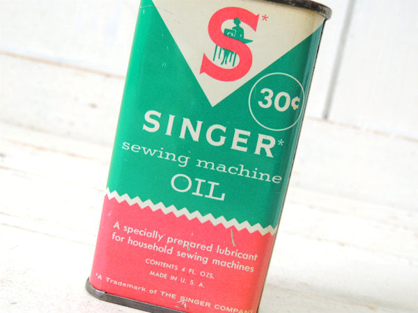 【SINGER】シンガー ミシン・アンティーク・オイル缶・油差し・USA・OIL