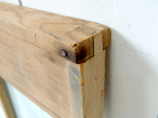 USA・木製×ガラス製 アンティーク・ウォッシュボード・洗濯板・オールドスタイル