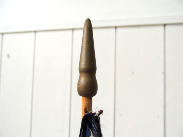 50星・星条旗 アメリカンフラッグ・木製ポール付き・ヴィンテージ・旗・USA・アメリカ合衆国・看板