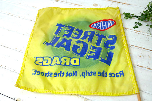 NHRA STREET LEGAL DRAGS ドラッグレース・ヴィンテージ・フラッグ・旗・USA