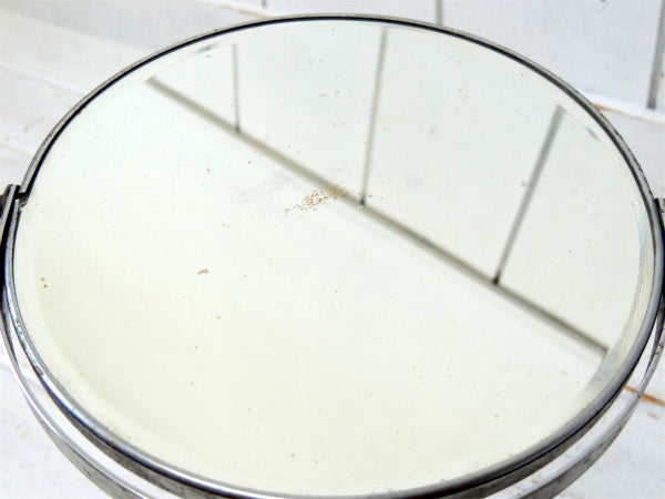 パンタグラフ式・アイアン製・ヴィンテージ・シェービングミラー/スイングミラー/鏡 USA