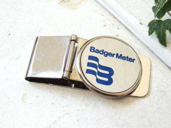 【Badger Meter】アドバタイジング・デッドストック箱付き・ヴィンテージ・マネークリップ