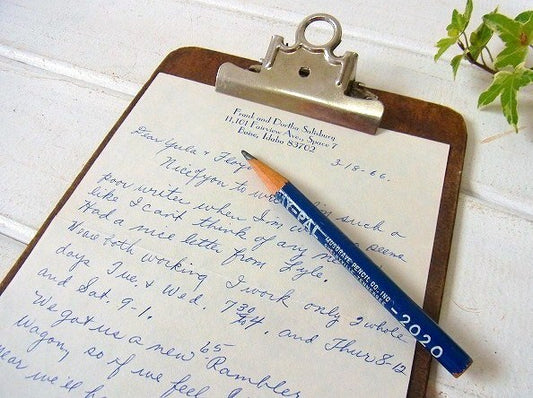 小さなヴィンテージ・クリップボード/バインダー USA