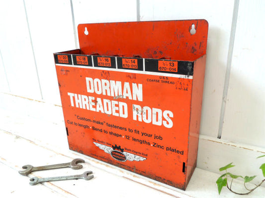 1960's~ DORMAN メタル製・ヴィンテージ・オートパーツ・店舗什器・シェル・工具ケース