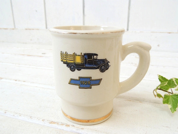【CHEVROLET・トラック・1929y】シボレー・陶器製・ノベルティ・ビンテージ・マグカップ