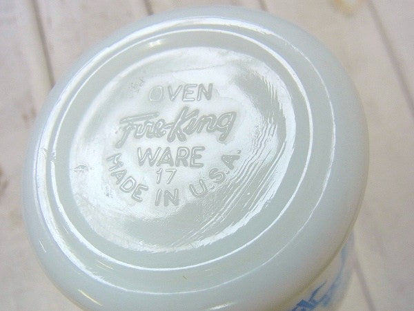 【Fire King】ファイヤーキング・プレーヤー・マグカップ(青/ブルー)