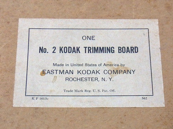 【KODAK/コダック/NY】裁断機・箱付き・ヴィンテージ/カッティングボード/トリミングボード