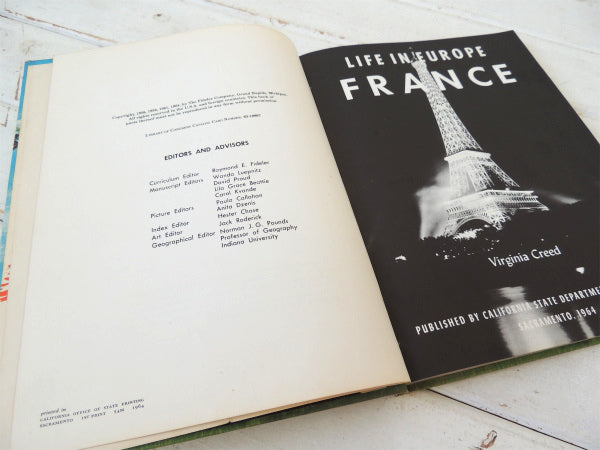 凱旋門 LIFE IN EUROPE FRANCE フランス・1964s・ヴィンテージ・学習教材 本