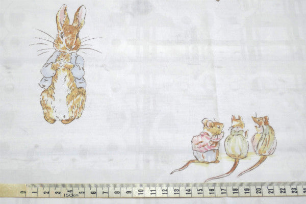 【ピーターラビット】Peter Rabbit・イギリス絵本・ヴィンテージ・USEDフラットシーツ
