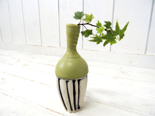 【Ca EMAN】レトロモダンデザイン・ヴィンテージ・陶器製・花瓶&一輪挿し