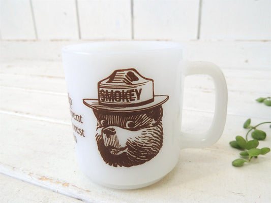 【スモーキーベア】グラスベイク・森林火災防止のキャラクター熊・ヴィンテージ・マグカップ USA