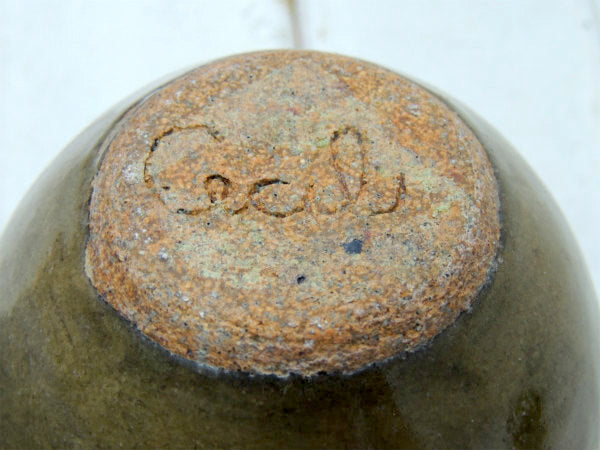 Cecil ミッドセンチュリー US・釉薬・レトロ モダン・ヴィンテージ・陶器製・花瓶・ポッタリー