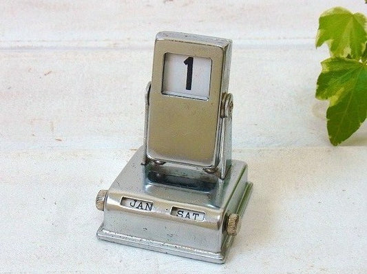 日めくり式の小さなアンティーク・デスクカレンダー USA