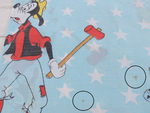 【ミッキー&フレンズ】アメリカ独立記念日・パレード・ヴィンテージ・ユーズドシーツ(フラットタイプ)