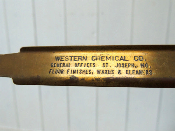 【WESTERN】真鍮製・アドバタイジング・ビンテージ・ペーパーナイフ・レターオープナー・US
