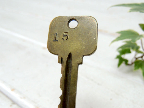 【DO NOT DUPLICATE&15】ヴィンテージ・真鍮製・OLDキー・鍵・KEY・刻印