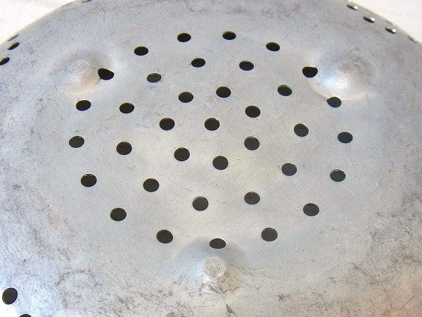 アンティーク・アルミコランダー/水切りボウル/USA/キッチン雑貨