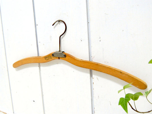 【ノスタルジック・トラベル用】折りたたみ式・アンティーク・木製ハンガー USA