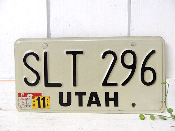 【ユタ州・SLT 296】ヴィンテージ・ナンバープレート・カーライセンス・アメリカ合衆国