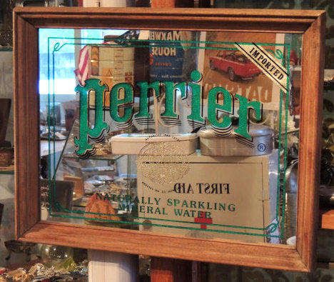 【1863's~Perrier・ペリエ】アドバタイジング・ヴィンテージ・壁飾り・壁掛け鏡・パブミラー