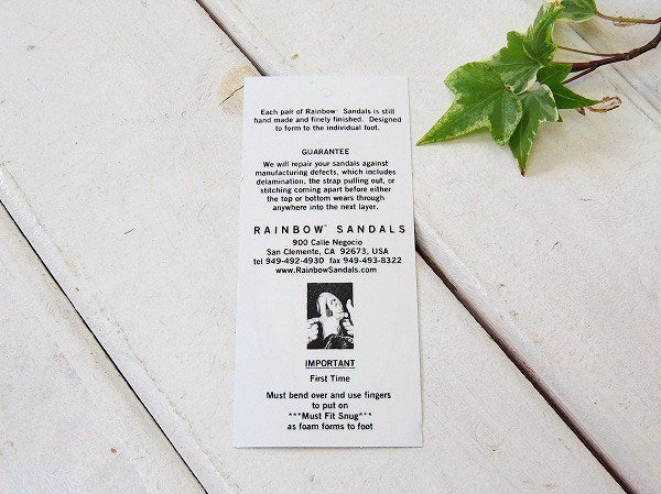 RAINBOW レインボーサンダル ステッカー・カリフォルニア 限定・グリーン